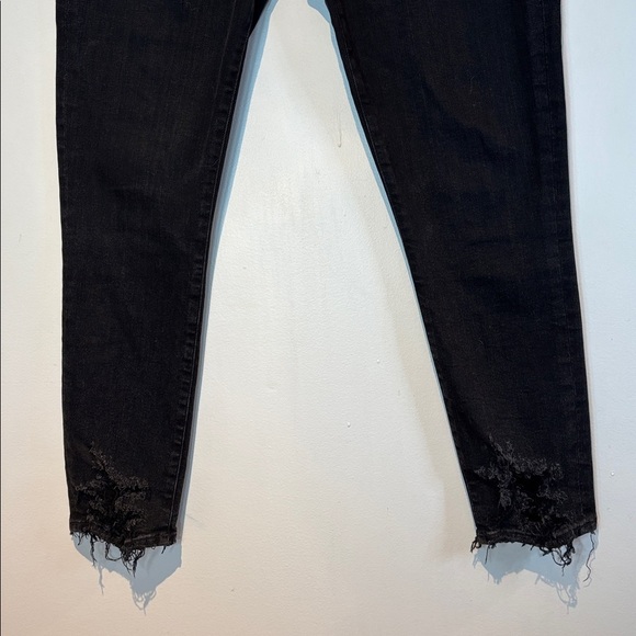 Agolde Sophie High Rise Faded Black Ankle Skinny Crop Jeans Size 29 Women's - Picture 4 of 10